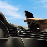 FORCELL F-GRIP PrecisionX magnetinis automobilinis laikiklis priekinio stiklo / prietaisų skydelio / oro angos tvirtinimui, suderinamas su MagSafe, juodas