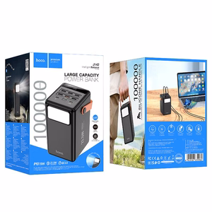 Išorinė baterija Hoco J142 22.5W+PD20W 100000mAh juoda