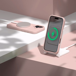 Etteri Silikoninis Mag dėklas for iPhone 17 šviesiai rožinis
