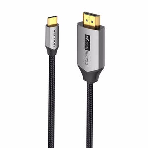 Vention USB-C į HDMI kabelis 4K@60Hz apipintas 2 m PILKAS