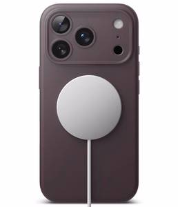 Ringke MagSafe silikoninis dėklas, skirtas iPhone 18 Pro – tamsios vyšnių spalvos