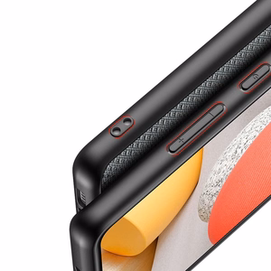 Dux Ducis Fino dėklas padengtas nailono medžiaga Samsung Galaxy A42 5G pilkas