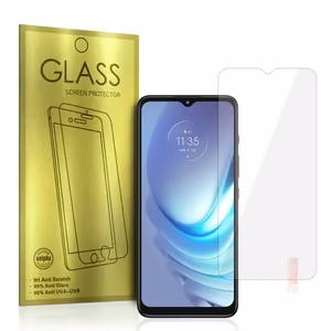 Grūdintas stiklas (m) - auksinis skirtas MOTOROLA MOTO E13 4G/OPPO A18/A38/A58 5G/SAMSUNG A13 4G/A13 5G/REALME C21Y (be pirštų atspaudų atrakinimo)