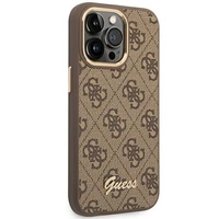 Guess GUHCP14XHG4SHW iPhone 14 Pro Max 6.7" rudas / rudas dėklas telefonui 4G Vintage Gold Logo