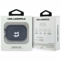 Karl Lagerfeld Monogram Choupette Head Dėklas for AirPods Pro 3 - juodas