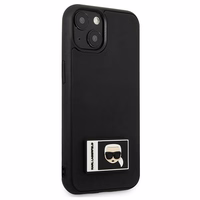 Dėklas telefonui Karl Lagerfeld Ikonik Patch Case iPhone 13 - juodas