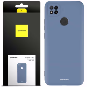 Spacecase silikoninis dėklas Redmi 9C mėlynas