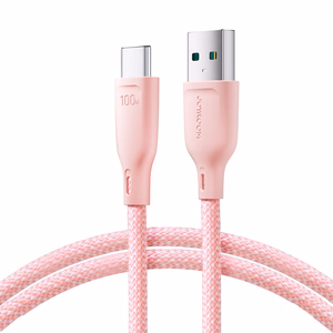 Joyroom S-A34 кабель USB-C (100W 3A) 1м - розовый