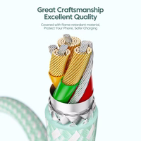 USB Laidas Essager "Rain" Baltas "Lightning" 200cm