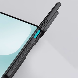 Nillkin Super Frosted Shield Fold Magnetinis dėklas Samsung Galaxy Z Fold 7 suderinamas su MagSafe - juodas