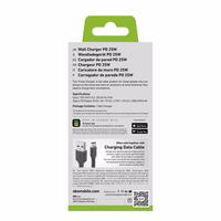 SBS TETR1CPD25 25W USB-C sieninis įkroviklis su Power Delivery - juodas