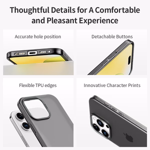 Rock Matte serijos magnetinis dėklas Iphone 16 Pro Max juodas