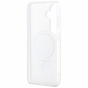 Karl Lagerfeld dėklas IML Karl ir Choupette MagSafe skirtas Samsung Galaxy S26 skaidrus