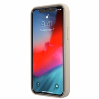 Guess GUHCP12LLSVSGP iPhone 12 Pro Max 6.7" pilkas rožinis/pilkas rožinis kietas dėklas Silikoninis Vintage