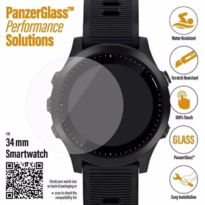 PanzerGlass apsauginis stiklas Samsung Galaxy Watch 3 34mm / Garmin Forerunner 645 / 645 Music / Fossil Q Venture Gen 4 / Skagen Falster 2