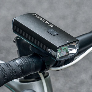Wozinsky priekinis dviračio žibintas su USB-C laidu, 3000 lm – juodas