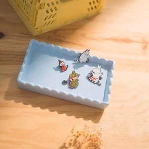 Moomins 4 prisegamų ženkliukų drabužiams ar kuprinei rinkinys