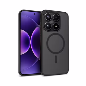 Crong Hybrid Matte Magnetic - Xiaomi 17 MagSafe dėklas (juodas)