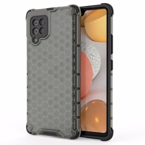Honeycomb dėklas šarvuotas su TPU buferiu Samsung Galaxy A42 5G juodas