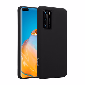 Crong Color Cover dėklas, skirtas Huawei P40, juodas
