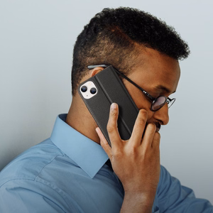 Dux Ducis Skin X2 dėklas telefonui iPhone 14 Plus su magnetine uždanga juodas