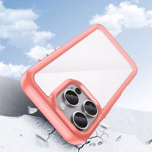 Outer Space dėklas telefonui su geliniu rėmeliu iPhone 16 Pro Max - raudonas