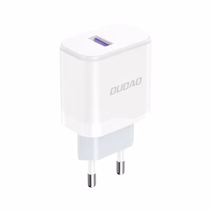 Dudao A20EU USB-A 18W tinklo įkroviklis - baltas