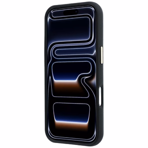 Guess Smooth & Big Strass Logo dėklas iPhone 18 Pro / 17 Pro – juodas