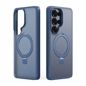 Dėklas Dux Ducis Yind Magnetic Stand Samsung S948 S26 Ultra tamsiai mėlynas