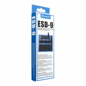 Metalinių pincetų rinkinys UF-TOOLS - ESD-9 (9vnt)