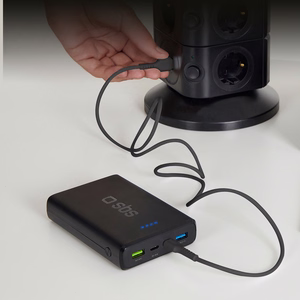 SBS LTHL200 USB-A - Micro-USB kabelis 1 m - juodas