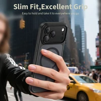 Tech-Protect Magpeak MagSafe CC dėklas telefonui iPhone 17 Pro Max - matinės juodos spalvos