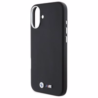 BMW M lygus pilnai apvyniotas metalinis magnetinis dėklas iPhone 16 Plus - juodas