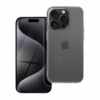 Skaidrus dėklas 2 mm dėžutėje IPHONE 15 Pro skaidrus