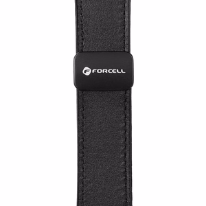 FORCELL F-DESIGN FS20 magnetinis ekologiškos odos dirželis SAMSUNG laikrodžiui 22 mm juodas