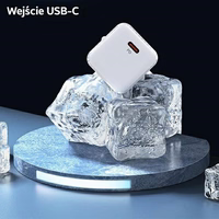 USAMS Tinklo įkroviklis 1xUSB-C T45 30W PD3.0 Fast Charging +laidas U63 USB-C/Lightning baltas UXTZH02 (USAMS-UX)