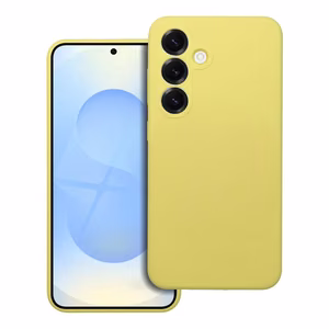 Dėklas Samsung A27 5G, silikoninis 2mm (kameros apsauga), citrininis