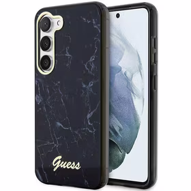 Guess GUHCS23SPCUMAK S23 S911 juodas/juodas kietas dėklas Marble