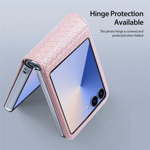 Telefono dėklas Dux Ducis Bril skirtas Samsung F707 Z Flip 5 5G rožinis