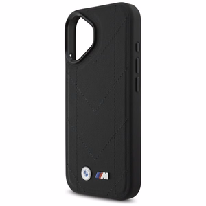 BMW M Quilted Logo MagSafe dėklas telefonui iPhone 17 - juodas
