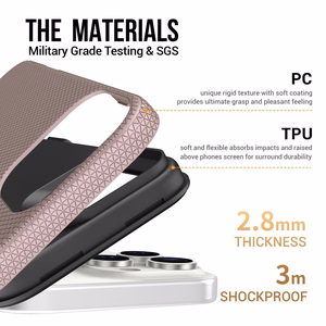 Dėklas Perfectionists Triangle Mag Case Apple iPhone 15 Pro Max rožinio aukso