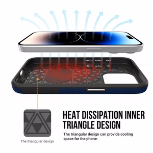 Telefono Dėklas "Vmax Triangle" Samsung S928 S24 Ultra Mėlynas