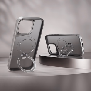Etteri Matinis Mag Ring dėklas for iPhone 16 Pro 6,3" pilkas