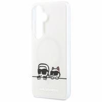 Karl Lagerfeld IML Peekaboo Karl&Choupette MagSafe Dėklas for Samsung Galaxy S26 - skaidrus