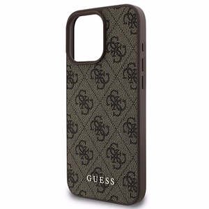 Guess 4G Klasikinis Dėklas telefonui iPhone 16 Pro Max - rudas