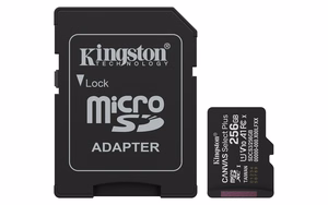 Kingston Technology Canvas Select Plus Gen3 256 GB MicroSDXC UHS-I Klasės 10