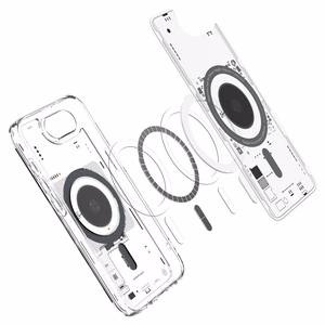 Spigen Ultra Hybrid Magnetinis dėklas telefonui iPhone 16e Neo One - skaidrus