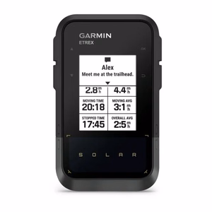 Garmin eTrex Solar navigatorius Rankinis 5,49 cm (2.16") 141 g Juoda, Pilka