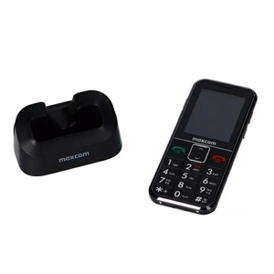 Maxcom Comfort MM735 su įkrovimo stotele + SOS apyrankė juodas