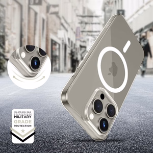 Tech-Protect FlexAir Magnetinis dėklas telefonui iPhone 15 Pro - skaidrus
